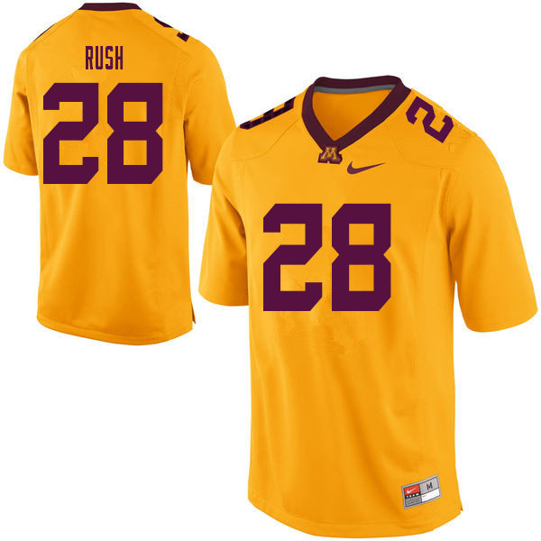 Men #28 Thomas Rush Minnesota Golden Gophers College Football Jerseys Sale-Yellow